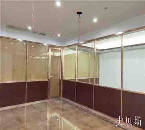 玫瑰金色隔断墙工艺