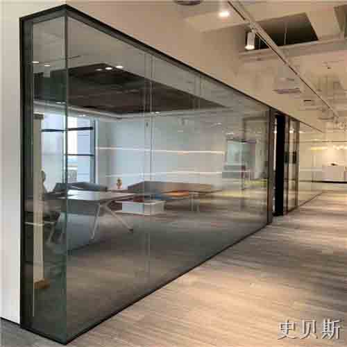 广东双层12mm全景玻璃隔断墙结构图